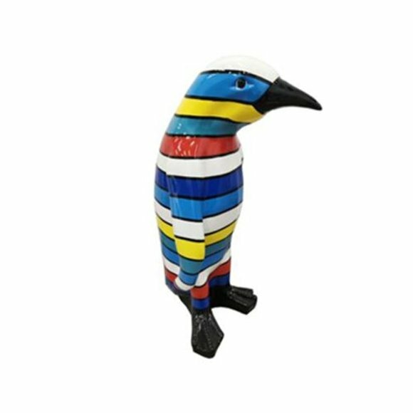 pinguin figur abstrakte figuren statuen moderne bunt bemalt neu 120cm