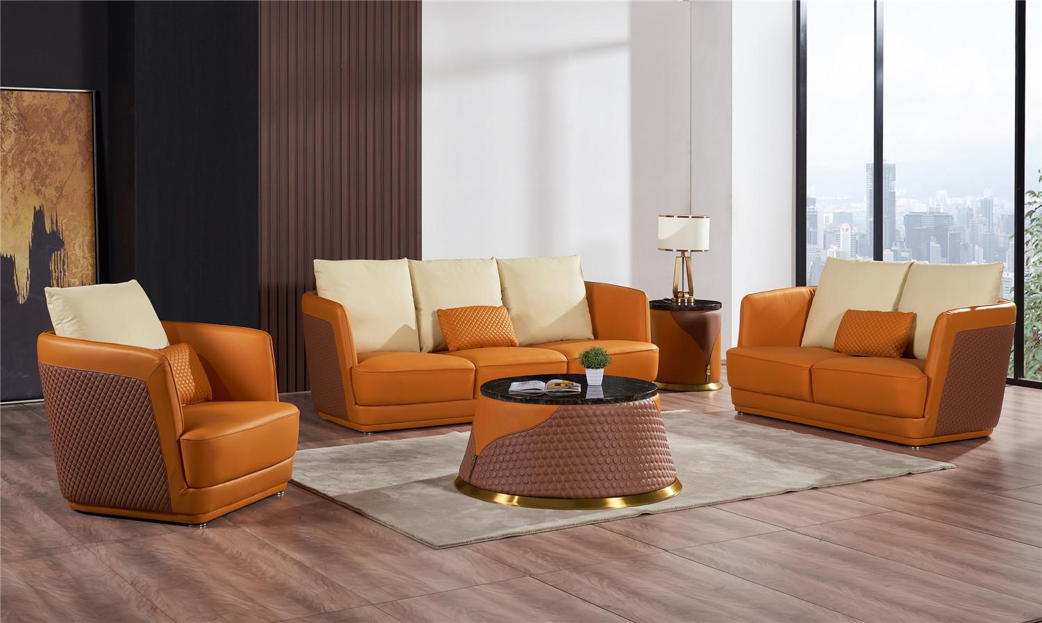 Wohnlandschaft Sofagarnitur 3+2+1 Sitzer Ledersofa Couch Garnitur