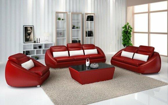 Sofagarnitur 3+2+1 Sitzer Modern Set Design Sofa Polster Couchen Couch