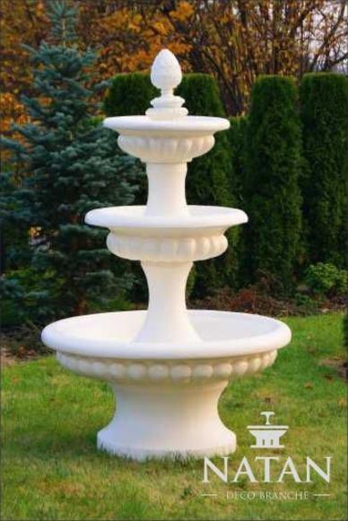 Zierbrunnen Springbrunnen Skulptur Brunnen Garten Fontaine Dekor Teich