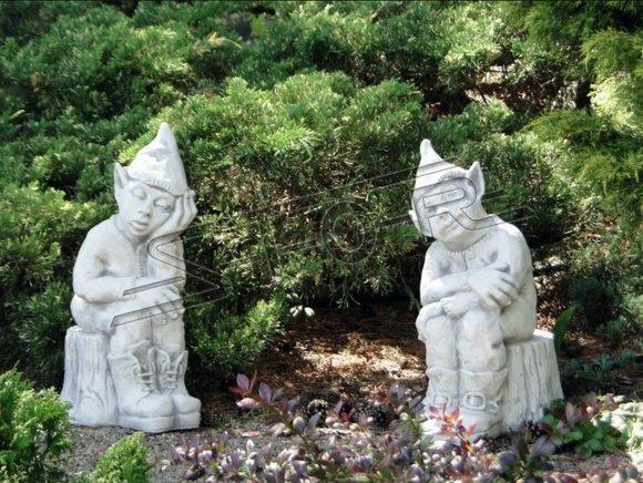 Zwerg Statue Statuen Skulpturen Figur Karikatur Dekoration Garten Terrasse