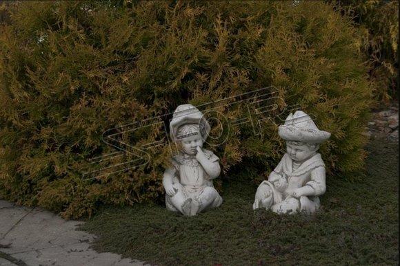 Baby Büste Skulptur Design Figur Statue Garten Figuren Statuen