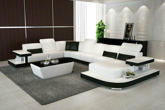 Wohnlandschaft Eckgarnitur Ecksofa Polster Garnitur Sofas Couchen neu
