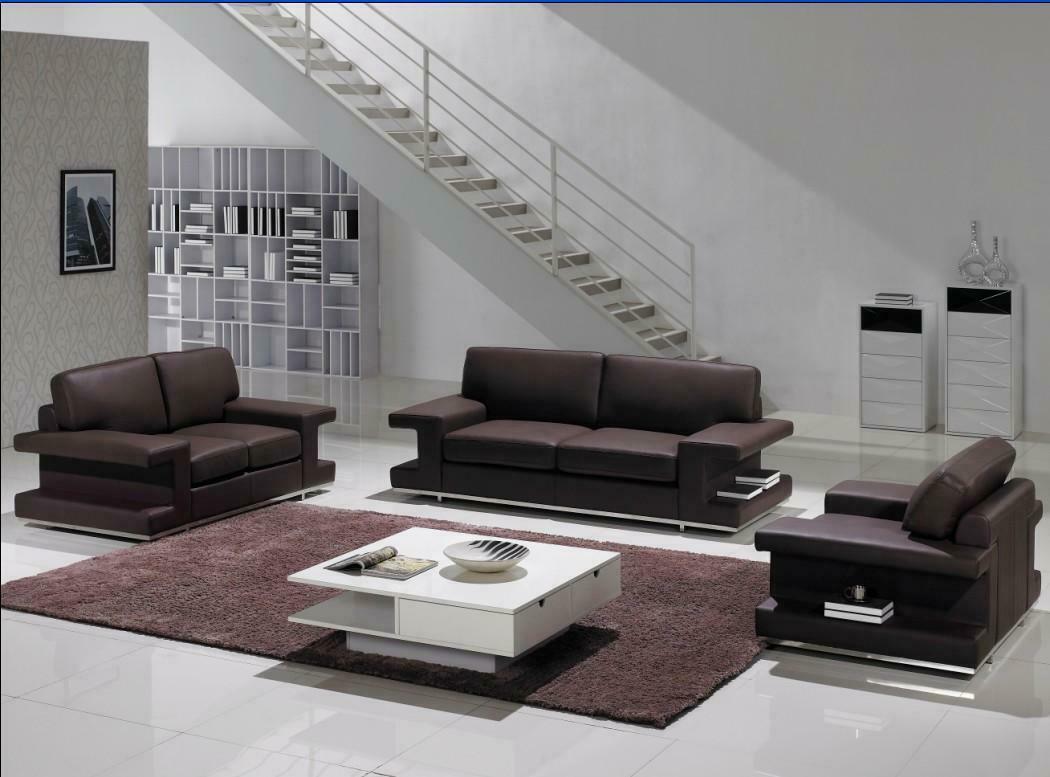 Ledersofa Wohnlandschaft 3+2+1 Sitz Garnitur Design Couch Modern Sofa