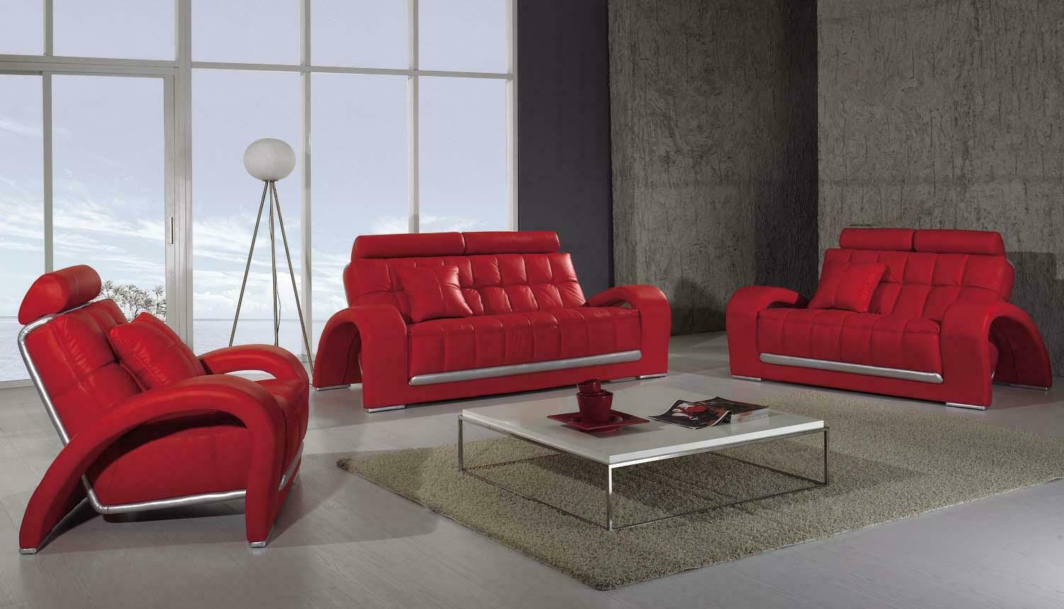 Sofagarnitur 3+2+1 Sitzer Set Design Sofas Polster Couchen Leder Modern