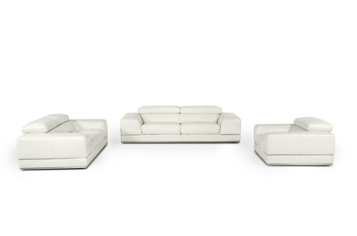 Ledersofa Sofagarnitur 3+2+1 Sitzer Set Garnitur Polstersofa Deko Couch
