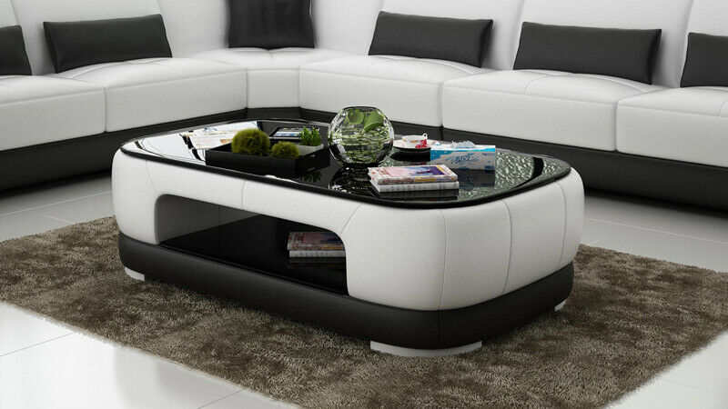 Kindersicher Glastisch Couchtisch Tisch Sofa Designer Tische Gepolstert