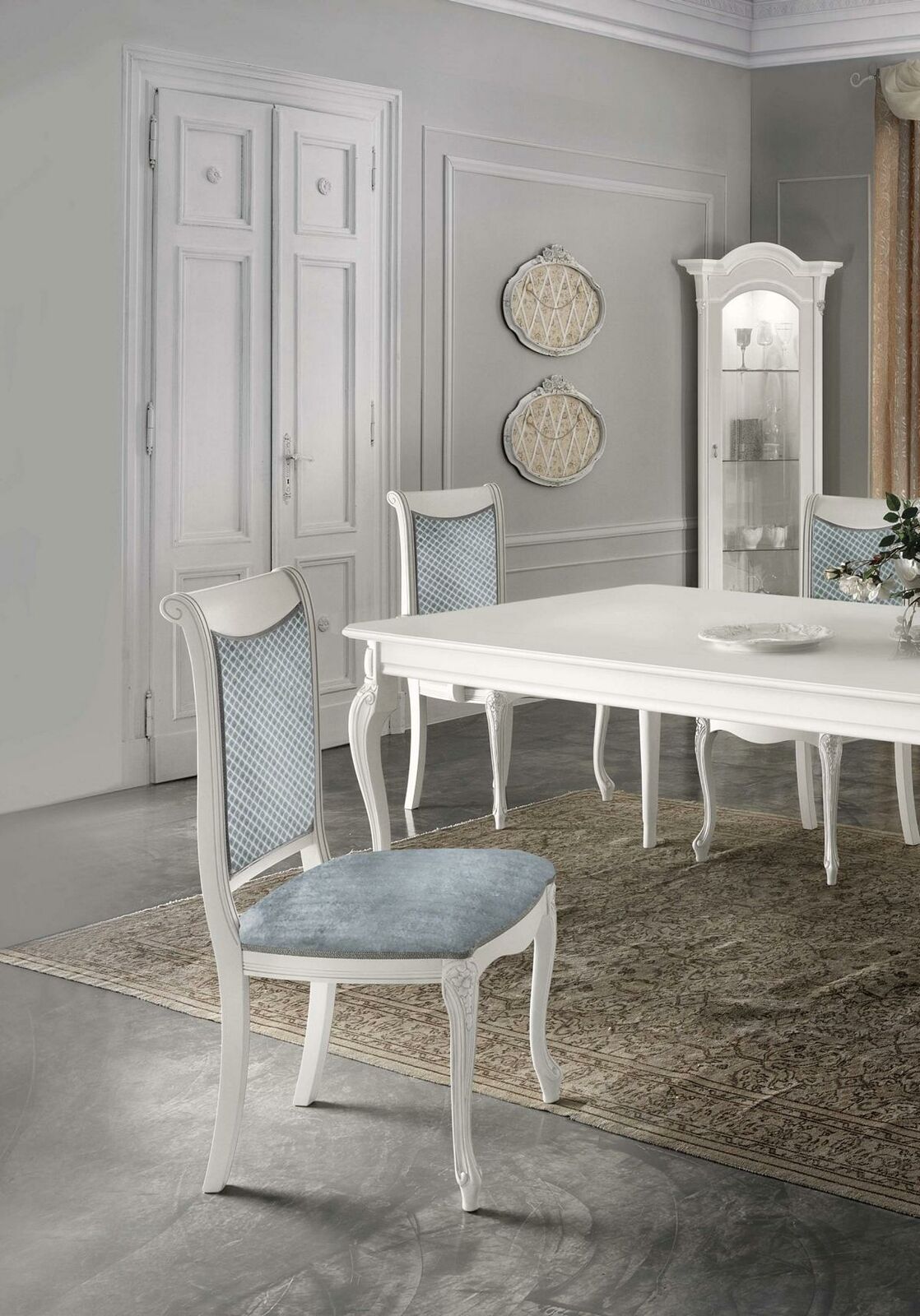Design Lehn Stuhl Stühle Polster Polster Esszimmerstuhl Wohnzimmer Holz