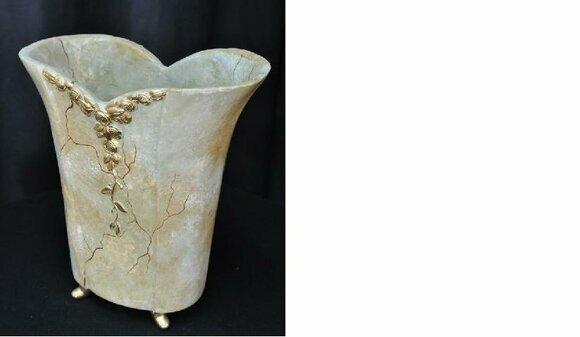 Vase Dekoration Antik Stil Vasen Blumen Behälter Statue Tisch Deko