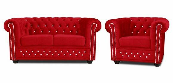 Sofagarnitur 2+1 Sitzer Sofas Couch Polster Blaue Klassische Couchen Garnitur