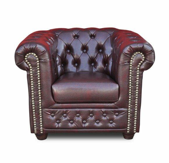 Chesterfield Sessel Fernseh Couch 1 Sitzer Sofa Stoff Textil Couchen Polster