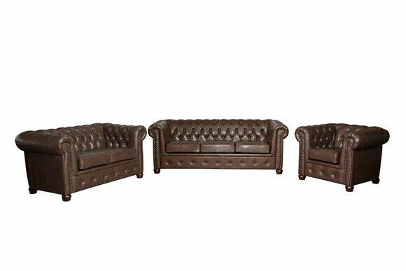 designer 2 Sitzer Textil Sofas Couchen Neu Chesterfield Ledersofa Couch