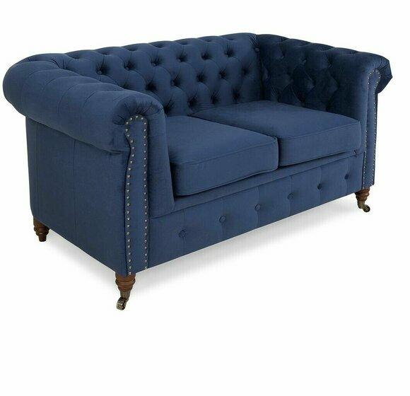 designer 2 Sitzer Textil Sofas Couchen Neu Chesterfield Couch Polster