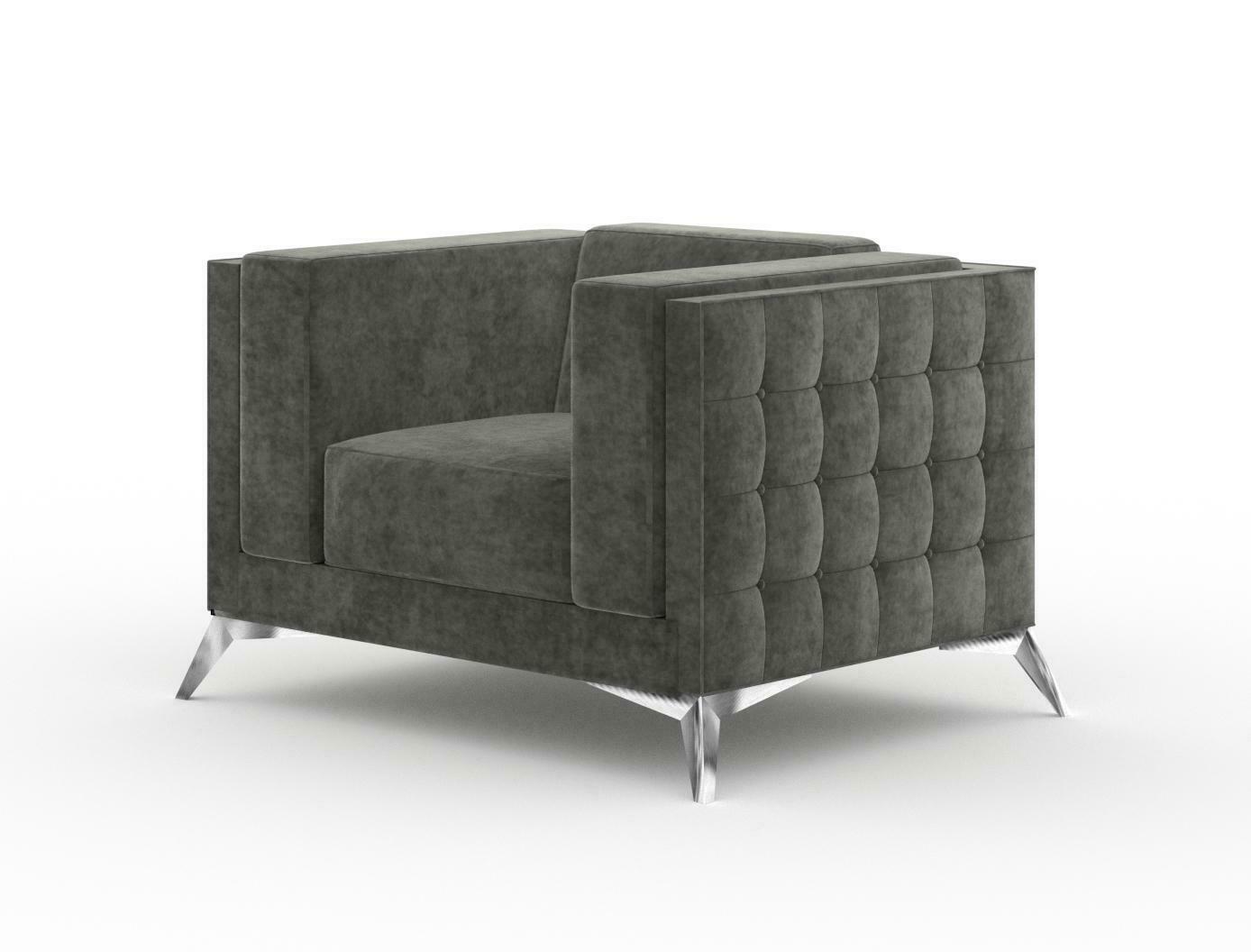 Chesterfield Sessel Couch 1 Sitzer Couchen Polster Neu Sofa Fernseh Textil