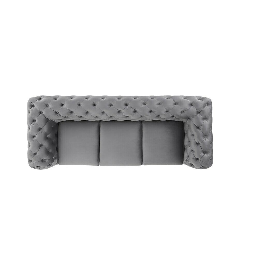 Designer Sofa 3 Sitzer Chesterfield Couch Polster Sofas Couchen Dreisitzer Sitz