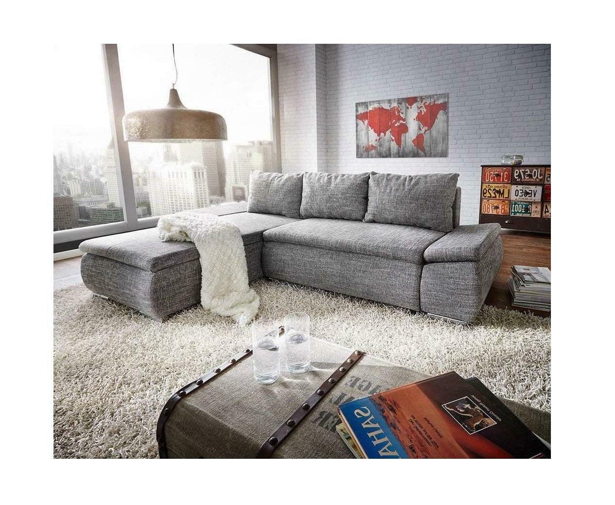 Schlafsofa Design Ecksofa Schlafsofa Bettfunktion Couch Polster Textil Sofas