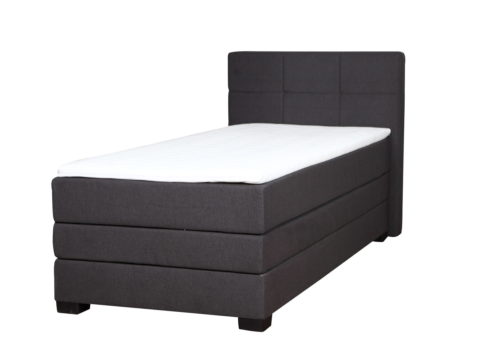 Boxspring Bett Hotel Betten 90x200cm Komplett Bettkasten inkls. Topper