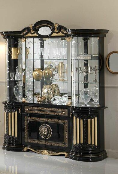 Vitrine Glas Schrank Wohnzimmer Schaufenster Vitrinen Italienische Möbel
