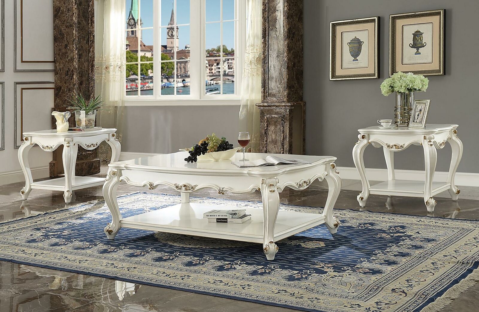 Deko Kaffeetisch Couchtisch Beistelltisch Tisch Designer Wohnzimmertisch