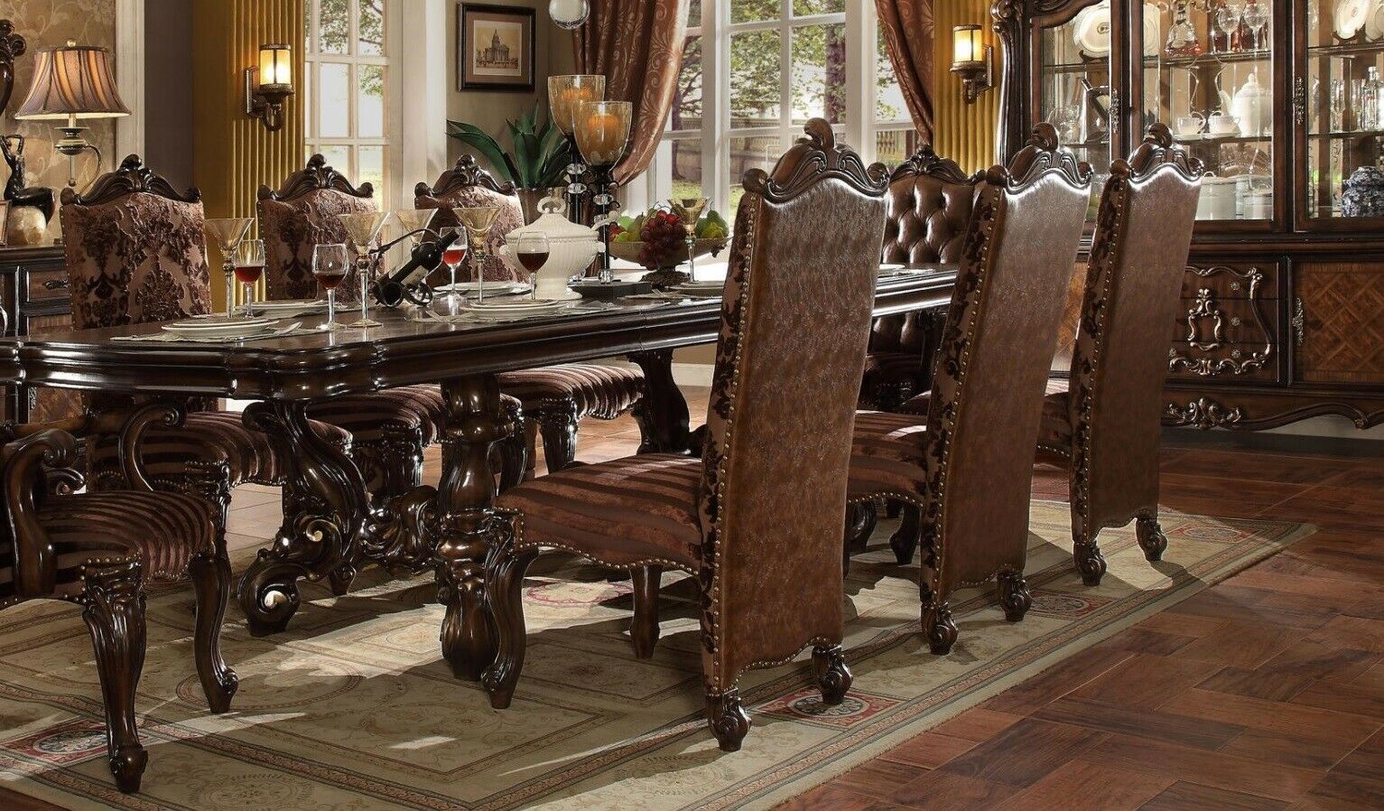 Luxus Möbel Stuhl Set 6x Stühle Gruppe Garnitur Esszimmer Sessel