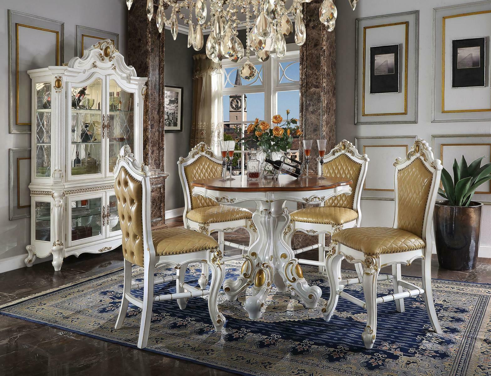 Esstisch Tisch Stühle Vitrine Esszimmer Vitrinen Set Essgruppe 6tlg. Set