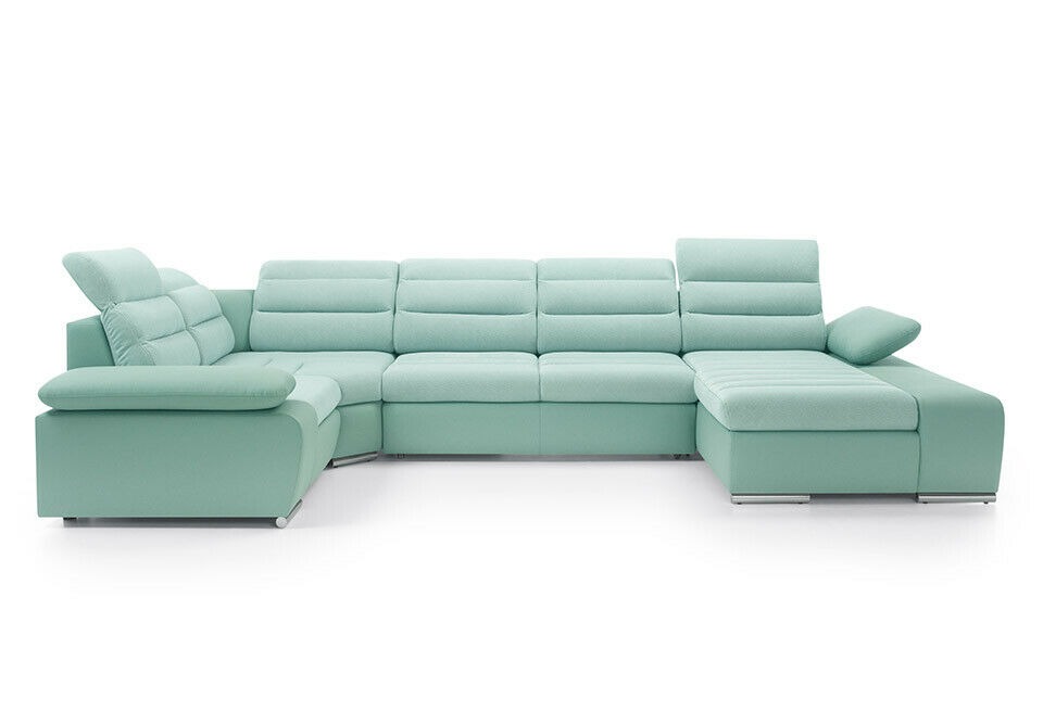 Ecksofa U Form Sofa Couch Design Couchen Polster Textil Modern Eck