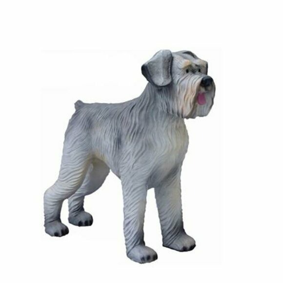 Dandie Dinmont Schnauzer Hund Skulptur 150x140cm Figuren Statuen