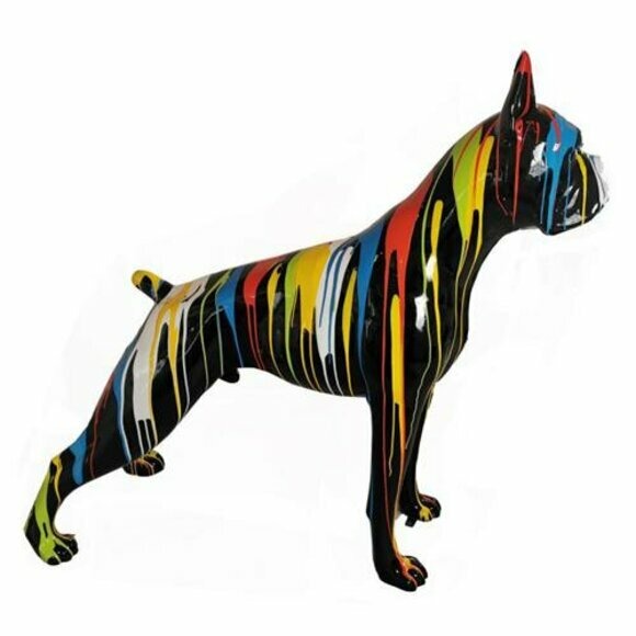 Moderne Figur Hund Kunststoff Skulptur Statuen Figuren Dekoration