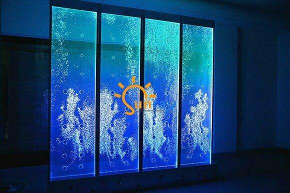 Moderne Trennwand Wasser Wände Dekorative LED Wasserwand Beleuchtete Wand