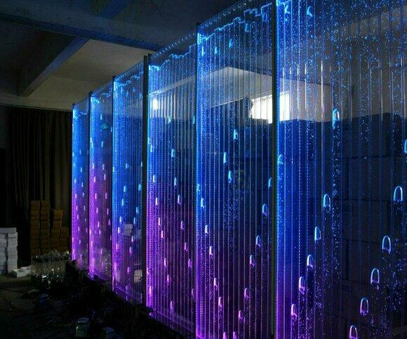 Moderne Trennwand Dekorative Wasser Wände LED Wasserwand Beleuchtete Wand
