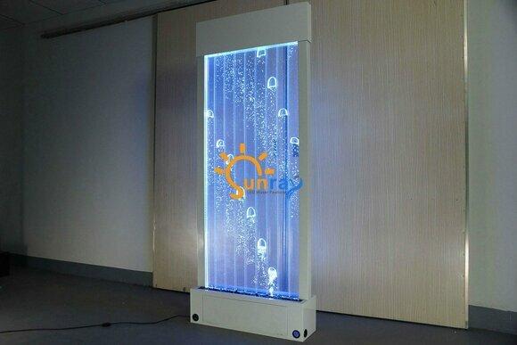 Trennwand Regal Schrank Wasserwand Säule Wände Waterwall LED