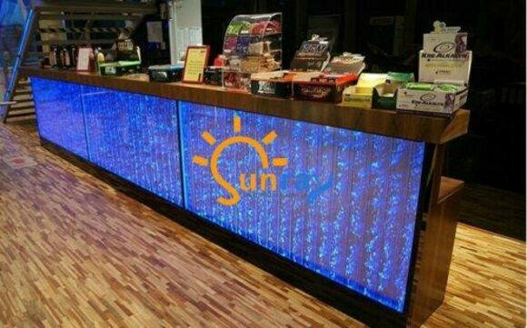 Tresen Regal Bar Wasser Wand Säule Beleuchtete Wasserwände Bar Theke