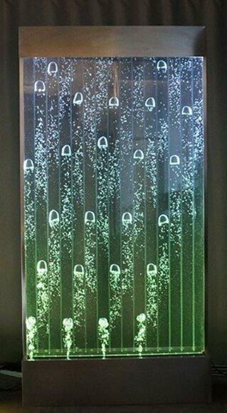 Wandpaneel mit Wasserblasen LED Dekorative Wasserwand Designer Wasser Wand