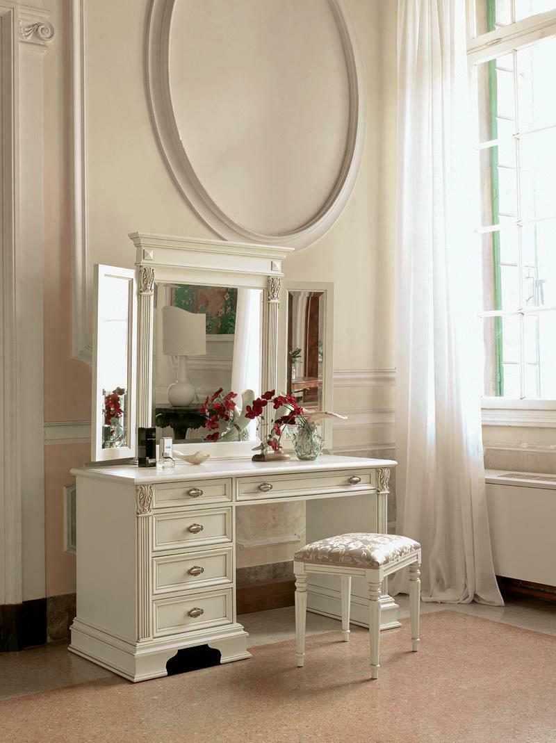 Schminktisch Spiegel Hocker Deko Komplett Set Kommode Schlafzimmer Neu