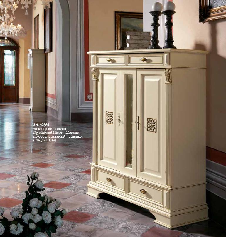 Kommode Anrichte Schrank Sideboard Garderobe Italienische Möbel Antik