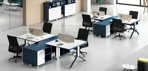 Callcenter 2 Arbeitsplätze Schreibtisch Büro Möbel Einrichtung Ausstattung