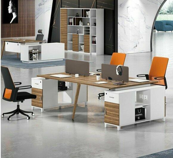 Büro Tisch Möbel Einrichtung Ausstattung Callcenter 4 Arbeitsplätze