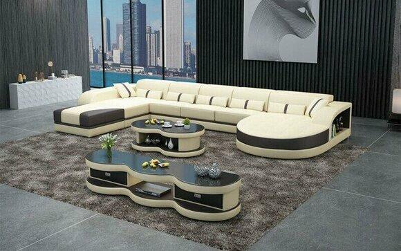 Sofas U Form Sofa Couch Polster Wohnlandschaft Garnitur Design Ecksofa