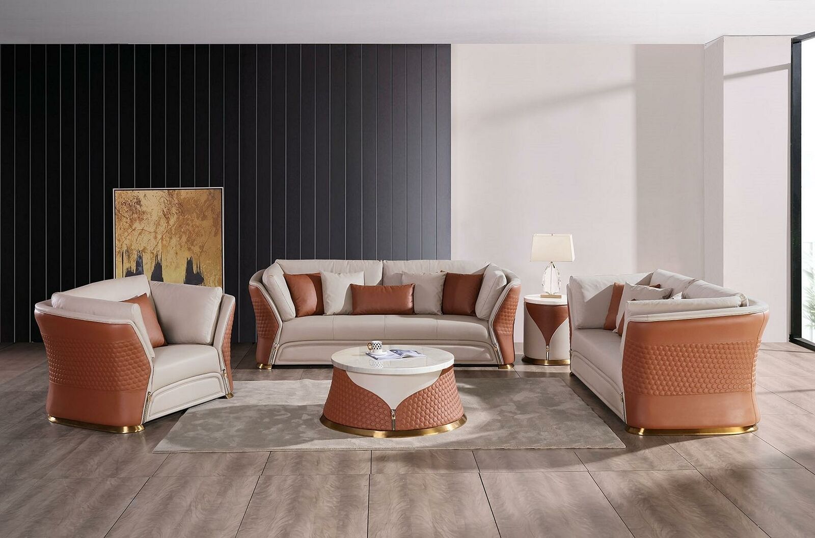 Couchen Sofas Polster Leder 32 Sitzer Sofagarnitur Set Designer Garnituren