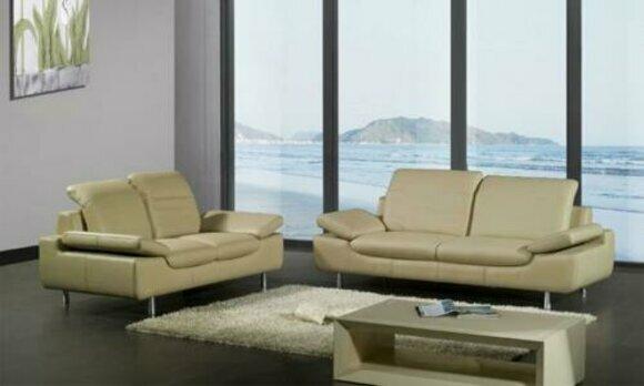 Couchen Sofagarnitur Ledersofa Sofa Sitzer Set Sofas Polster Couch 3tlg Sessel