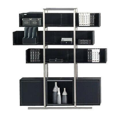 Luxus Edelstahl Regal Schrank Wohn Zimmer Wand Schränke Büro Regale