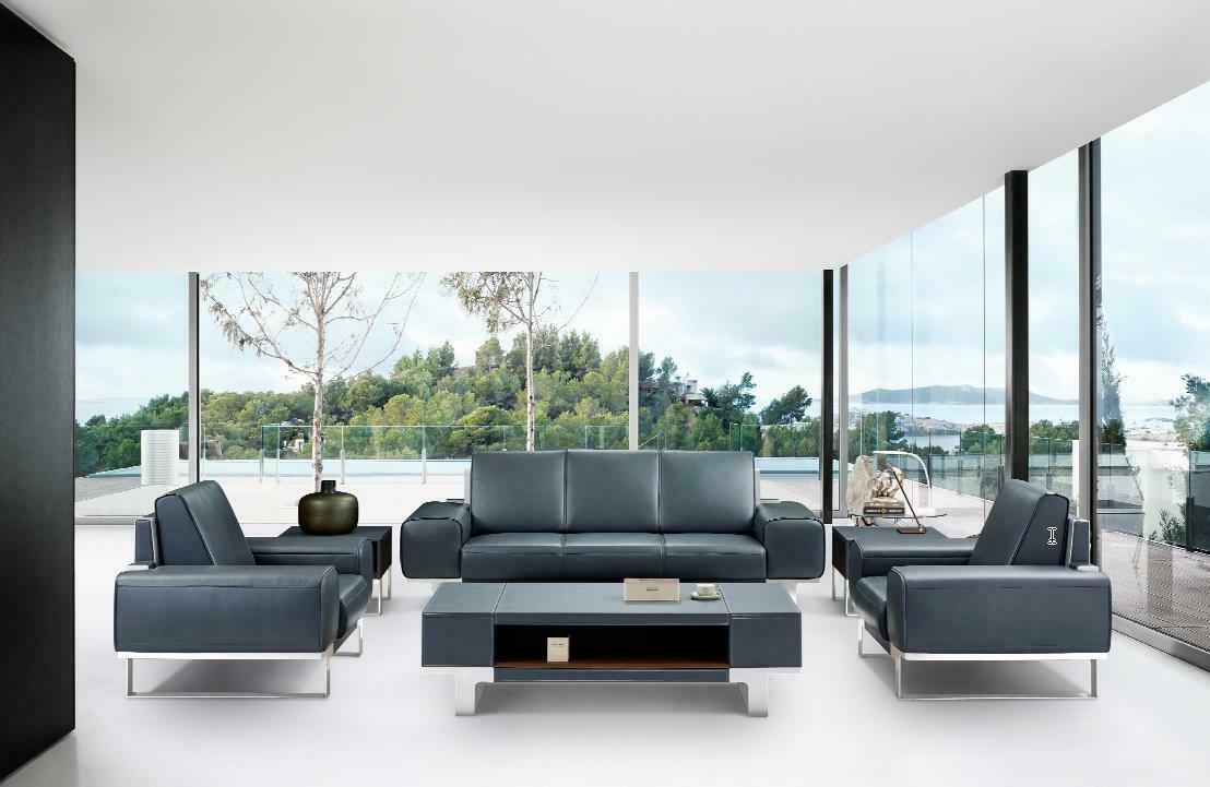 Ledersofa Couch Wohnlandschaft 3 Sitzer Design Modern Sofa Dekor Sofas