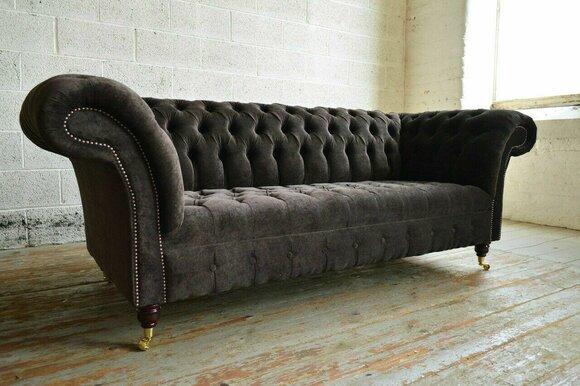 Sofa 3 Sitzer Wohnzimmer Couch Couchen Polster Sofas Dreisitzer Chesterfield Neu