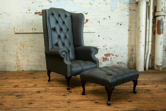 Chesterfield Sessel Fernseh Couch 1Sitzer Sofa Textil Stoff Couchen Polster