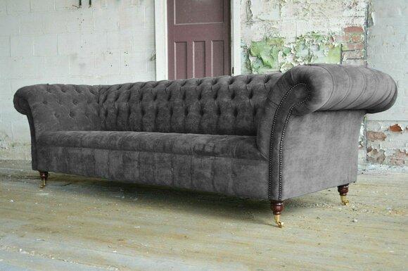 Dreisitzer Couch Polster Design Sofa Moderne Sitz Sofas Samt Zimmer Möbel