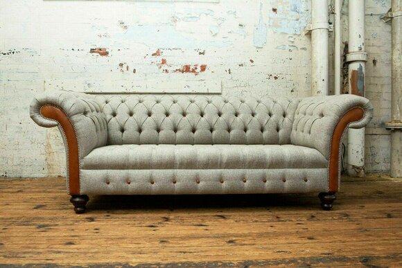 Dreisitzer Couch Polster Design Sofa Moderne 3er Sitz Sofas Zimmer Möbel 225cm