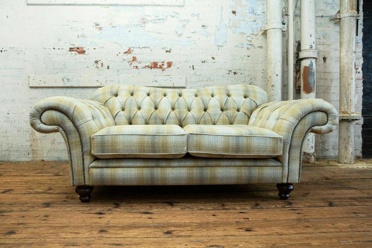 Chesterfield Sofa 2 Sitzer Design Sofas Polster Couchen Leder Relax Zweisitzer