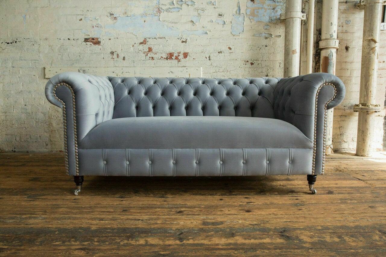 Chesterfield Textil Sofa Couch big Sitz Polster Leder Stoff sofas couchen xxl