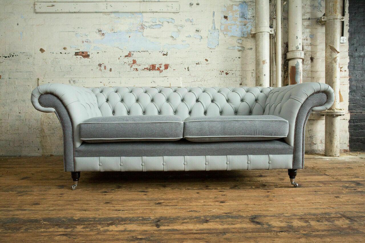 Chesterfield Sofa 3 Sitzer Couch Sofas Couchen Wohnzimmer Design Sofa