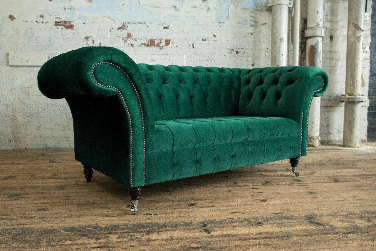 Sofa Couch Polster 2 Sitzer Textil Sofas Couchen Sitz Garnituren Design Club